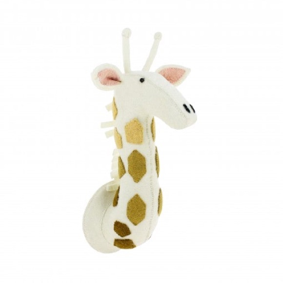 Wall-hanging Fiona Walker felt giraffe head. - Picture 1 of 4